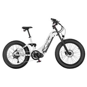 Vélo de montagne électrique tout-terrain Trax 24 Step-through avec suspension à ressort à huile, cadre en aluminium 6061, Shimano 9 vitesses interne - Product Image 2