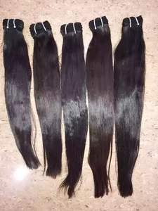 Extensión de cabello de donante único sin procesar humano indio de onda Natural de alta calidad Paquetes de color Natural sin enredos de cabello de templo - Product Image 4