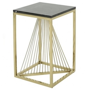 Mesa de Centro de Diseño Estándar Moderno Mármol superior único con metal Alta calidad Recién llegado Muebles de artesanía india Venta superior - Product Image 3