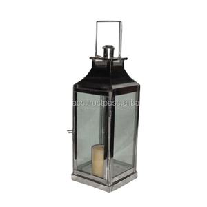 Fabricant de haute qualité en métal fer bougie lanterne pour la décoration de la maison nickelé fini maison à la main décor lanterne - Product Image 5