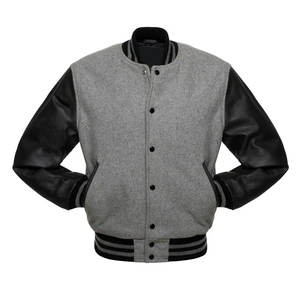 Veste universitaire d'hiver personnalisée de haute qualité, broderie chenille, manches en cuir véritable, coupe-vent, chaude, unisexe, streetwear, vêtements d'extérieur - Product Image 1