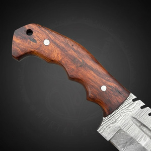 Couteau de chasse haute dureté, nouveau couteau d'extérieur, petit couteau droit pour la viande, en acier Damas, couteaux de camping portables - Product Image 4