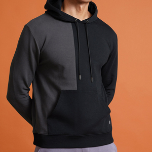Mens color block Hoodies <b>Crafted</b> 100% Cotton Comfort-Focused Fabric for Flexible Movement Casual Outdoor Routines Supporting - Product Image 2