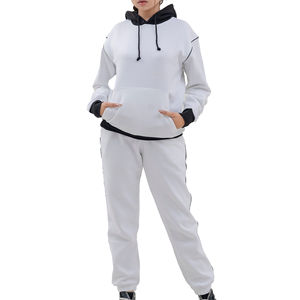 Survêtements personnalisés pour femmes, ensemble deux pièces, style décontracté, pantalon de survêtement à manches longues, taille ample, pour femme - Product Image 1