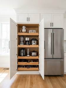 OEM Custom Wood Pull Modern Multifunctional Kitchen Bathroom Cabinet Organizer Sliding Pantry Storage Drawers Eco-Friendly Tools - Product Image 4