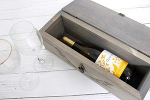 Boîte-cadeau de vin en bois fabriquée à la main finition brillante de qualité supérieure avec gaufrage personnalisé pour emballage de bouteille de luxe - Product Image 4