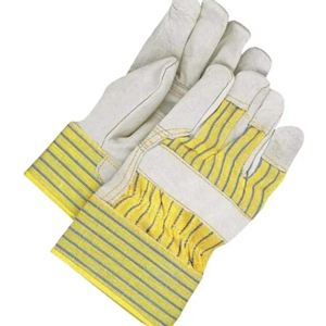 Gants de travail en cuir de buffle de qualité supérieure, gants de protection en cuir et coton pour ouvriers du bâtiment canadiens, sécurité industrielle - Product Image 1