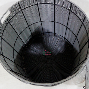 Caja de Almacenamiento Redonda de Alta Calidad Hecha a Mano con Tapa de Fibra Natural para Organización del Hogar y Contenedor de Residuos Vietnam Artex Dong Thap - Product Image 4