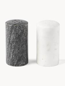 Ensemble de salière et poivrière en marbre, ensemble d'assaisonnements en marbre, vaisselle de luxe en marbre, shaker en pierre artisanal, décoration de cuisine moderne - Product Image 5