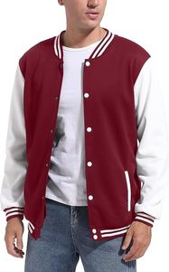 Factory Custom Womens Wool Blend Varsity <b>Jacket</b> White Faux <b>Leather</b> Sleeve Letter Embroidery Chenille Streetwear Letterman <b>Jacket</b> - Product Image 1