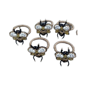 Anillos de Servilleta con Cuentas de Abeja Antiguas y Ecológicas para Uso en Hoteles - Product Image 1