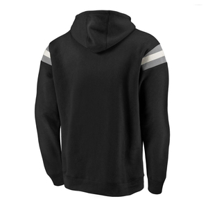 <b>Men</b> <b>Orange</b> Hooded <b>Sweatshirt</b> Regular Fit Solid Color Casual Pullover with Front Pocket French Terry Fabric - Product Image 2