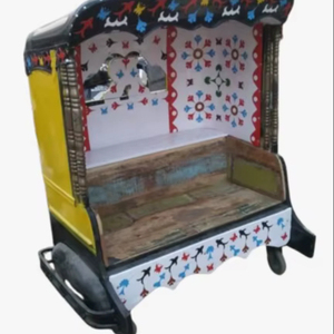 GUNVANTI <b>Antique</b> Leather 2 Seater <b>Sofa</b> for Restaurant & Living Room Made in Rajasthan - Product Image 1