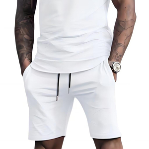 Conjuntos Transpirables de 2 Piezas, Trajes Deportivos 2025, Nueva Colección al por Mayor, Ropa Casual Lisa Personalizada para Hombre, Servicio OEM de Alta Calidad - Product Image 3