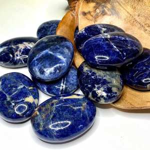 Pierres de Sodalite Naturelle Polies et Lisses, Pierres de Poche en Cristal Bleu pour Cadeau, Décoration, Présentation, Collection et Artisanat - Product Image 3