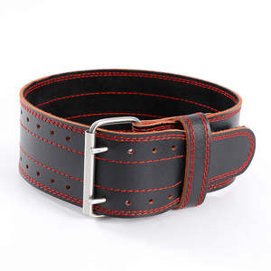 เข็มขัดยกน้ำหนักหนังพรีเมียมแบบคัสตอมสำหรับการฝึกเพาเวอร์ลิฟติ้ง - Product Image 5