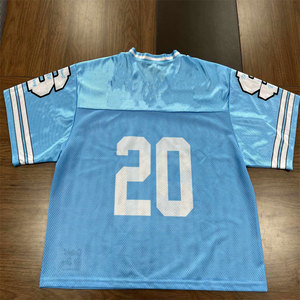เสื้อฟุตบอลตาข่ายสีแดงสำหรับผู้หญิง คอวี แขนสั้น ครอปท็อป พิมพ์หมายเลข 25 ชุดทีมสำหรับผู้ใหญ่ - Product Image 5