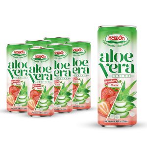 Bebida de Aloe Vera NAWON con Sabor a Jugo de Frutas, Embotellada 250 ml, Enlatada, Muestra Gratis, Bebidas, Refrescos de Vietnam, MOQ Bajo - Product Image 3
