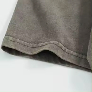 Camiseta Oversize para Hombre de Algodón y Poliéster de 260 g/m² con Efecto Desgastado, Parche Bordado con Logotipo, Talla Personalizada, Moda Urbana - Product Image 2