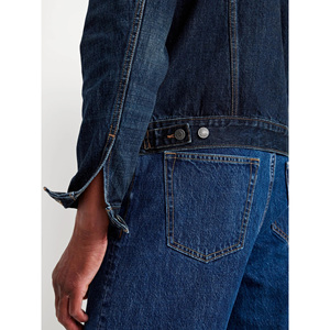 Lightweight <b>Men</b> Denim <b>Jacket</b> Soft Breathable Comfortable Cotton Blend Fabric Ideal for <b>Summer</b> Casual Streetwear - Product Image 3