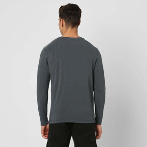 เสื้อยืดแขนยาวคุณภาพสูงสำหรับผู้ชาย ระบายอากาศได้ดี ไซส์ใหญ่ พิมพ์ลายทันสมัย ขายส่ง สั่งทำได้ ชุดลำลอง ผ้าฝ้าย 100% - Product Image 4