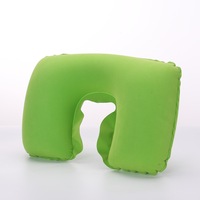 Coussin de Voyage Gonflable en Forme de U pour Enfants, Support de Nuque Pliable et Abordable pour Avion, Camping et Extérieur, Motif Anime