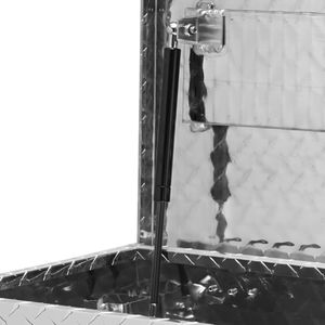 Heavy-Duty Aluminum Truck Bed Tool Box with Diamond <b>Plate</b> <b>Side</b> Handle Lock Keys Storage Chest Box with Organizational Features - Product Image 6