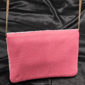 Broderie géométrique perlée Pochette faite à la main Designer Purse Custom Luxury Wedding Party Evening Fashion Handbag - Product Image 4