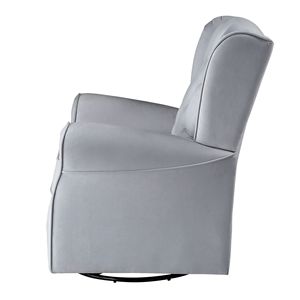 Gray Swivel <b>Recliner</b> Chair with Glider - Product Image 5