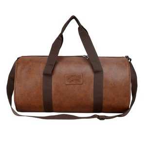Bolsa de Lona de Cuero en Forma de Barril con Cierre de Cremallera, Asa Única, Unisex, para Gimnasio, con Correa para el Hombro y Diferentes Capacidades - Product Image 4