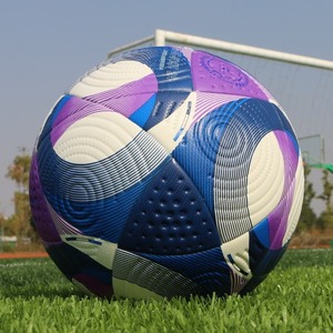 Ballon de football en cuir PU personnalisé taille 5 |   Ballon de football thermocollé |   Utilisation pour l'entraînement et les matchs |   Prix direct usine - Product Image 1
