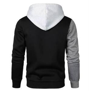Sudadera con Capucha para Hombre, Manga Raglán, Color Sólido, Cierre Frontal con Cremallera, Corte Regular, Tejido de Forro Polar para Invierno, 100% Algodón, Transpirable - Product Image 4