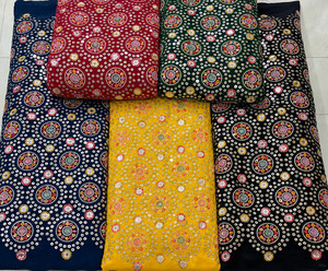 Tissu en velours pour robe, tissu en velours brodé, tissu brodé de sequins, tissu en dentelle perlée, vêtements de mode, vente en gros, acheteur américain - Product Image 4