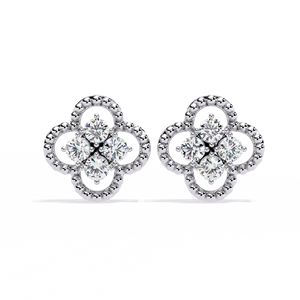 Crown <b>Pearl</b> <b>Diamond</b> Drop <b>Earrings</b> – South Sea <b>Pearl</b> CVD Lab <b>Diamond</b> 10K 14K 18K Solid Two Tone Gold Clip Studs - Product Image 5