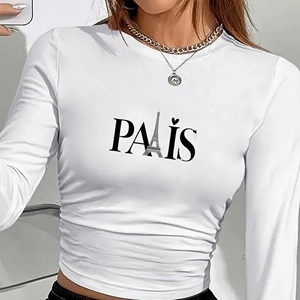 PARÍS con camisa de manga larga de moda de mujer de la Torre Eiffel - Product Image 2