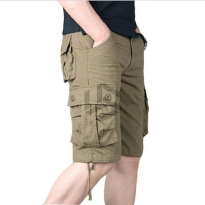New Style Custom Logo Men Cargo Shorts Solid Color Cargo Shorts Made In Pakistan Cargo Shorts - Product Image 4