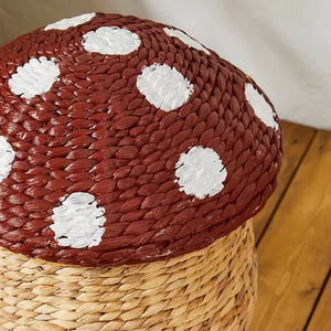 Panier de rangement en jacinthe d'eau tressé à la main avec couvercle, paniers pour ranger les jouets, en provenance du Vietnam - Product Image 3