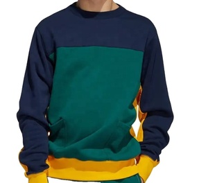 Vente en gros de sweatshirt ras du cou 100% coton pour hommes pull à manches longues sweatshirt High Street toutes saisons porter - Product Image 1