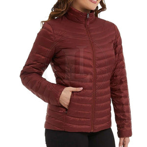 Winter Essential Women's Puffer <b>Jacket</b> Solid <b>Pattern</b> Breathable Premium <b>Quilted</b> Outerwear with Soft Nylon Lining - Product Image 4