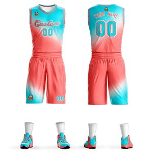 Conjuntos de Uniformes de Baloncesto Deportivos Personalizados para Adultos, Ropa Deportiva de Malla Transpirable, Tallas Grandes - Product Image 1
