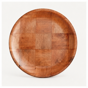 Assiettes de présentation rondes en bois tressé faites à la main, écologiques, modernes, 100 pièces, taille personnalisée, pour décoration de table de mariage et de fête - Product Image 1