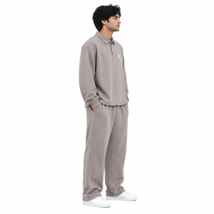 Sudadera con capucha extragrande para hombre, de felpa francesa, tipo polo, con logo bordado, informal, de manga larga, tipo jersey, para venta al por mayor - Product Image 4