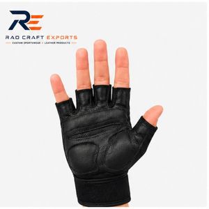 Gants de sport confortables pour la musculation, aident à prévenir les callosités, améliorent la force de préhension et offrent un soutien pour chaque entraînement de musculation, demi-doigts. - Product Image 6
