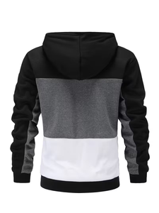 เสื้อฮู้ดซิปแบบมีซับในผ้าฟลีซผสมคอตตอน 360 GSM พิมพ์ลายแว็กซ์ ล้างสีแล้ว รุ่นปี 2025 สำหรับผู้ชาย ขายส่งและรับผลิตตามสั่ง - Product Image 2