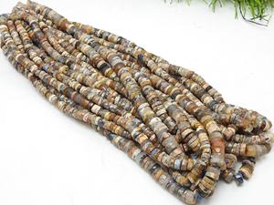 Perles de Pietersite - Forme de roue de monnaie - Facettées et polies - Brin de 8 pouces pour la fabrication de bijoux - Fournitures en gros - PMEGEMSBEADS - Product Image 6