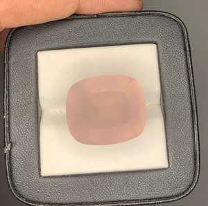 Cuarzo rosa natural facetado, piedra preciosa rosa, cristal suelto para joyería - Product Image 1