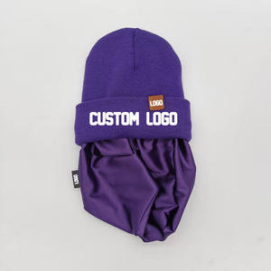 Custom <b>Satin</b> <b>Lined</b> Winter Beanie <b>Hats</b> for Women Men Silk <b>Satin</b> <b>Lined</b> Beanie Knit Soft Warm Cuffed <b>Hat</b> - Product Image 2