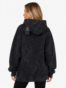 Sweat à capuche pour femme en molleton de haute qualité, effet délavé, design optimal, respirant, manches longues, sweat à capuche délavé pour femme - Product Image 2