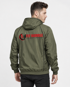 Blouson bomber à capuche pour homme Fly Humble, coupe sport, coupe-vent, respirant, fermeture éclair sur le devant, coton et polyester, vêtements d'hiver pas chers - Product Image 3