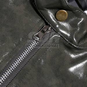 Veste en cuir pour homme, best-seller de l'hiver, col montant, logo sur le devant, légère, respirante, design unique, personnalisable - Product Image 3